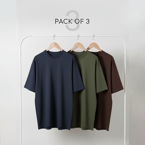 Pack of 3 Drop Shoulder Tees